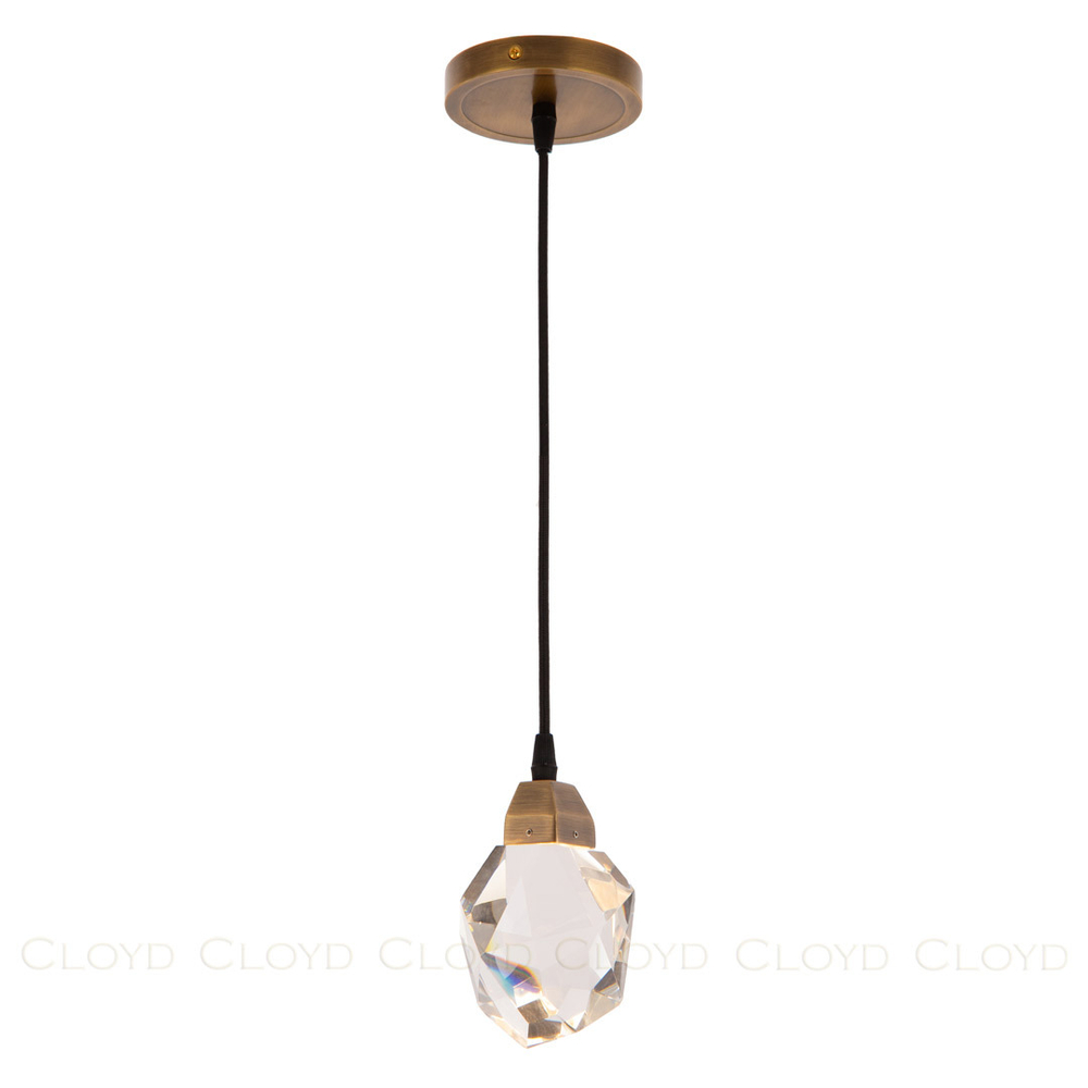 Подвесной светильник Cloyd BOZON-A P1 / выс. 16 см - латунь темная (арт.10723)