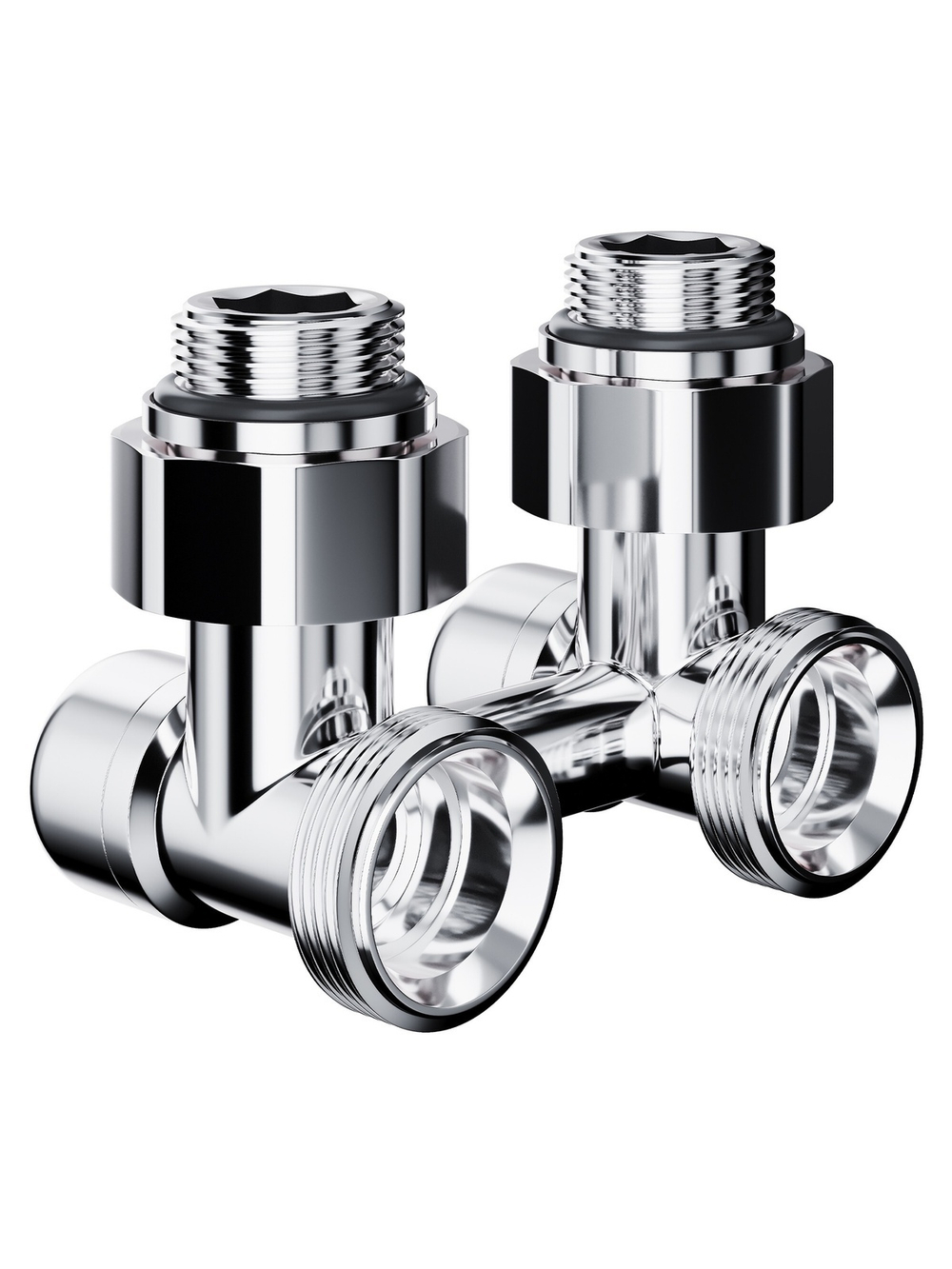 Узел нижнего подключения Royal Thermo Design угловой 1/2"х3/4" EK (хром)