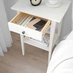 ХЕМНЕС HEMNES Тумбочка 46х35 см с выдвижным ящиком белый