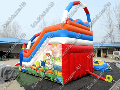 Коммерческий надувной батут "Новая ракета" 6*4.5*6 м