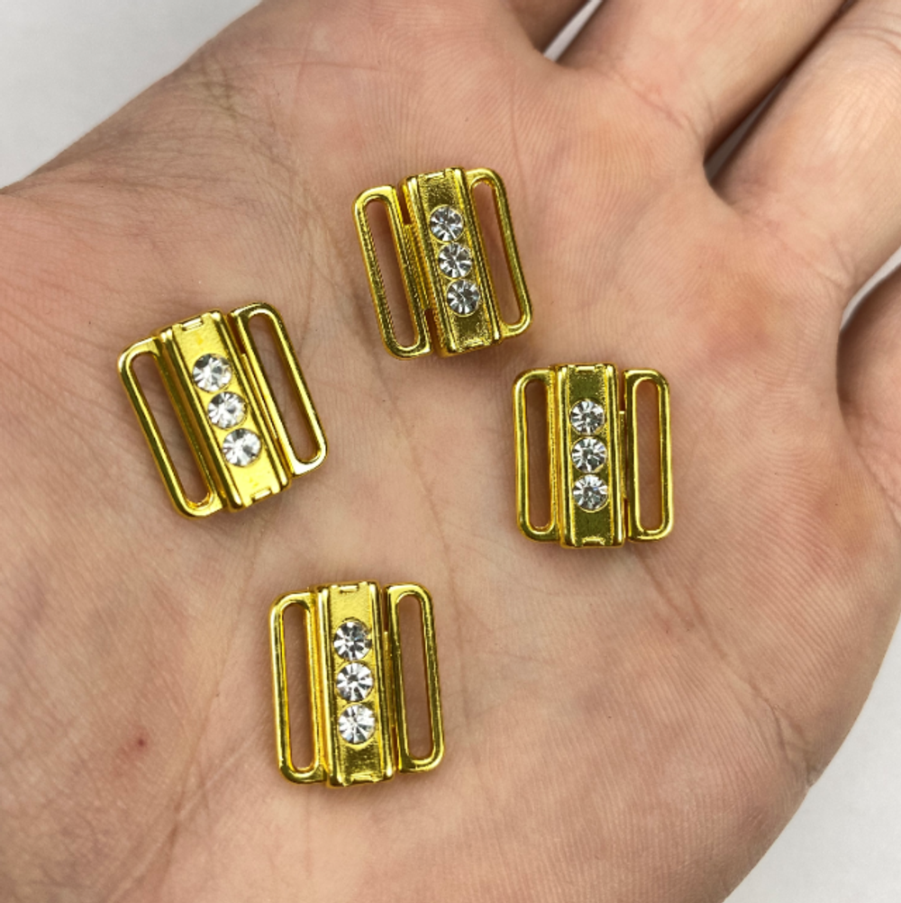 Застежка металл золото 12 мм