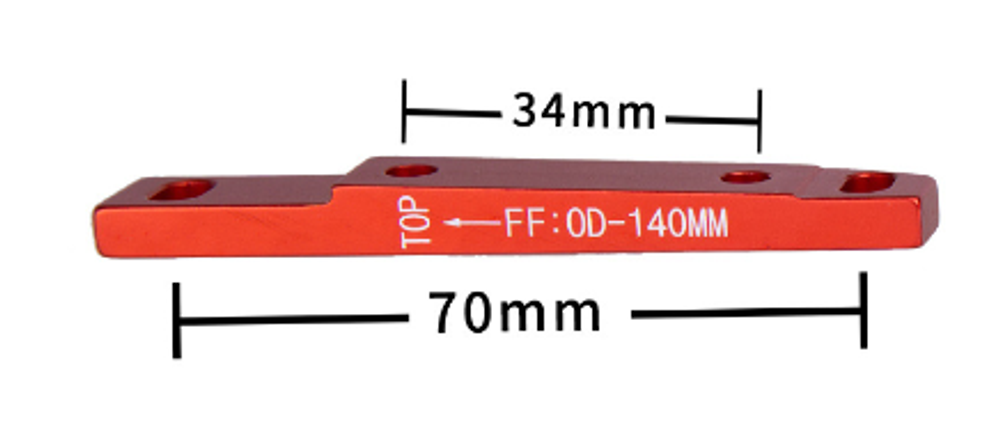 Адаптер ZTTO FLAT MOUNT FF140 красный