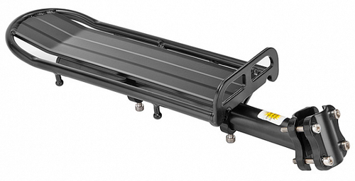 Багажник 20"-28" BLF-H12 STELS консольный регулируемый алюминиевый чёрный