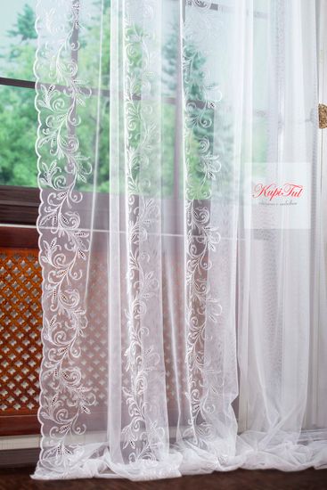 Тюль Belle-T французская сетка (белый)