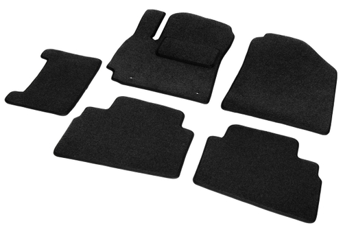 Коврики текстильные в салон автомобиля AutoFlex Business для Kia Seltos 2020-н.в., графит, 5 частей, 5280301