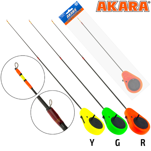 Удочка зимняя  Akara Detent M 400 (2,0-8,0 гр.) Red 2х. составной