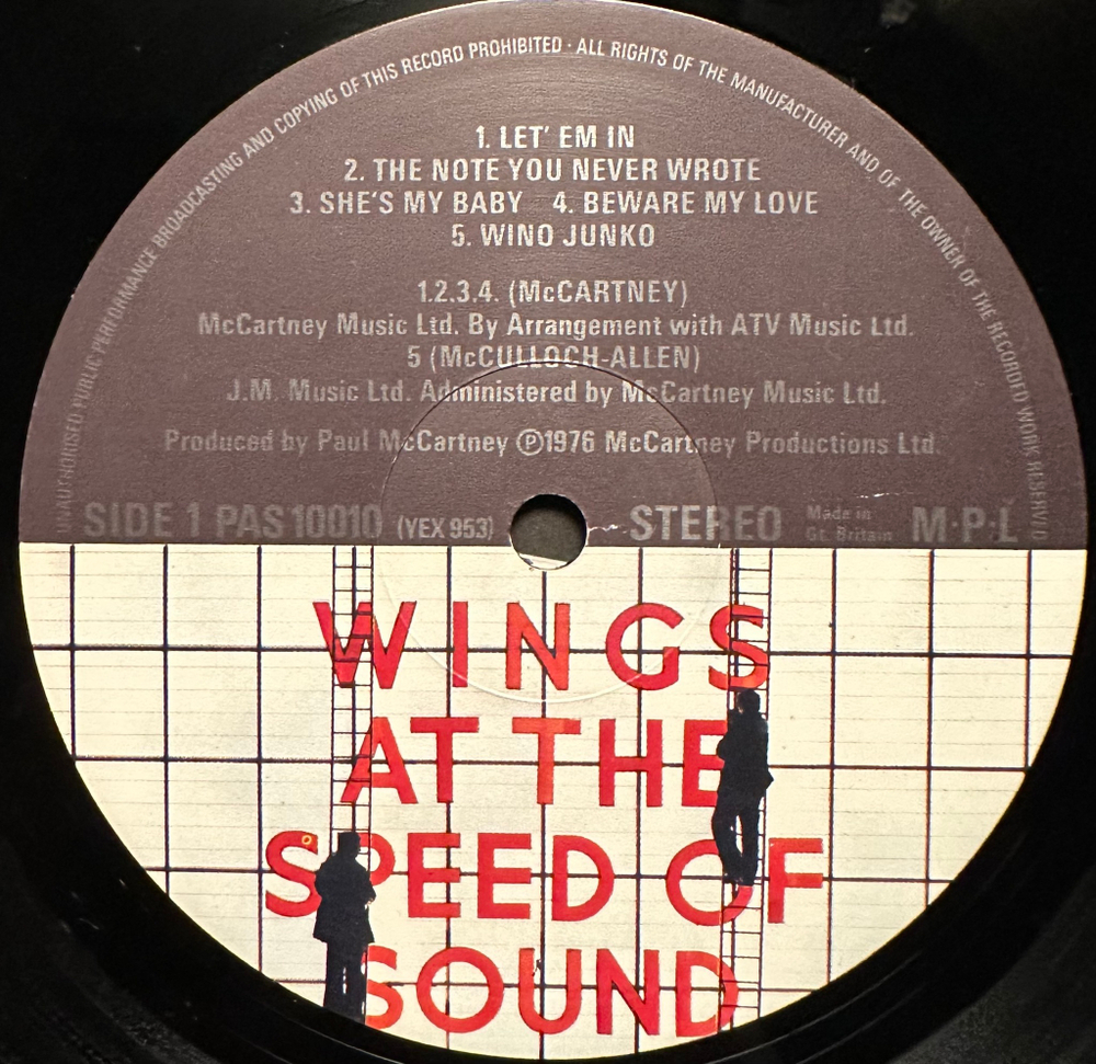 Wings- Wings At The Speed Of Sound (Англия 1976г.)