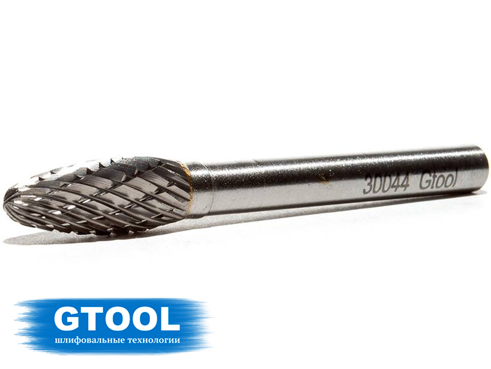 Борфреза GTOOL форма H язычок пламени, диаметр головки 8мм