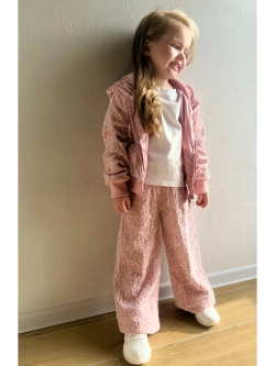 Костюм спортивный велюровый с пайетками