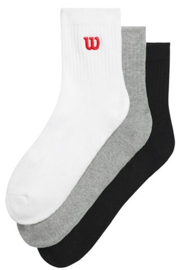 Теннисные носки Wilson Quarter Top Sock 3P - разноцветный