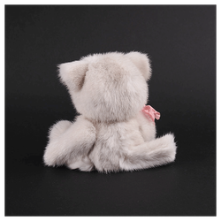 Мягкая игрушка из меха «Котенок Снежок»