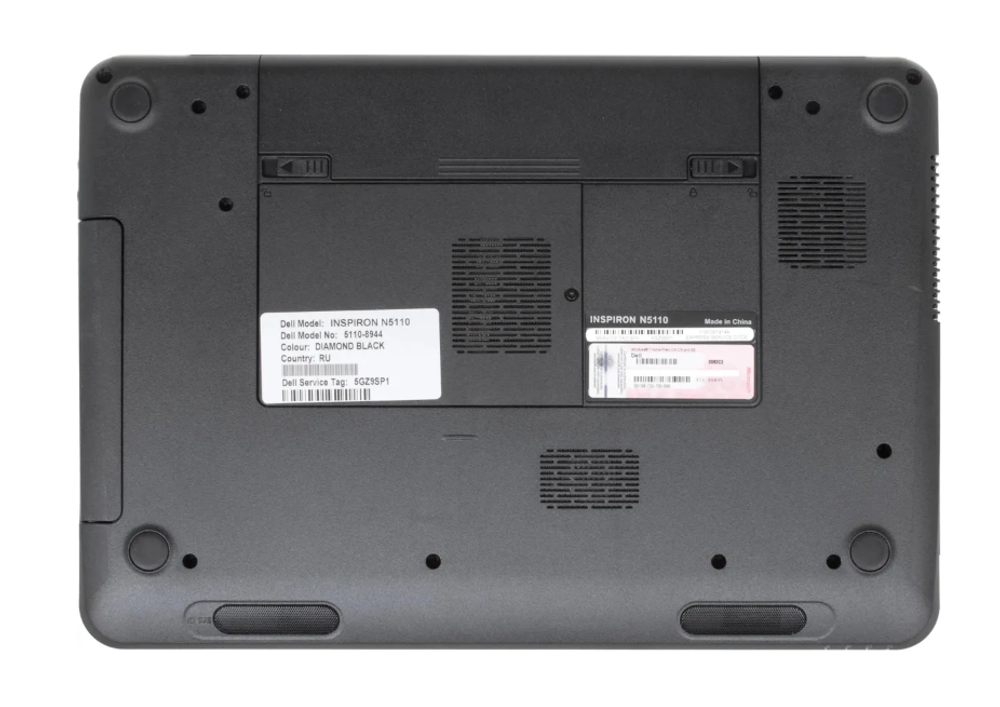 15.6" Уцененный ноутбук Dell Inspiron N5510 5510-3634 (1366x768, Intel Core i5-2410M, RAM 8ГБ, SSD 128ГБ, GeForce GT 525M, Win 10 Pro)