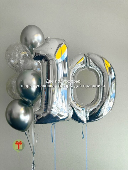 Набор шаров Серебро