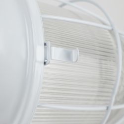 Светильник ЭРА НСП 02-100-003 с решеткой Желудь сталь стекло IP54 E27 max 100Вт 172х262х275 белый | Светильники НСП (Желуди)