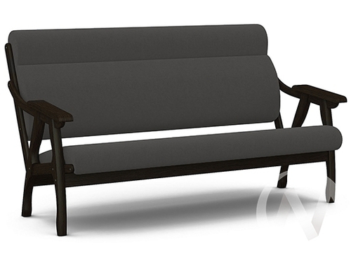 Диван Вега-10 (венге лак/ULTRA GRAFIT)