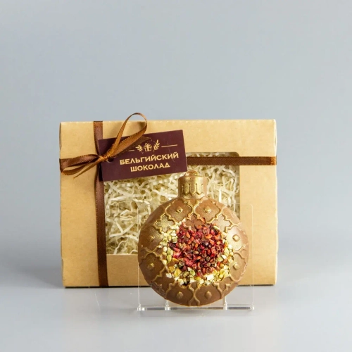 ШОКОЛАДНАЯ ФИГУРКА СУБЛИМАТАМИ ЕЖЕВИКА И ФИСТАШКИ