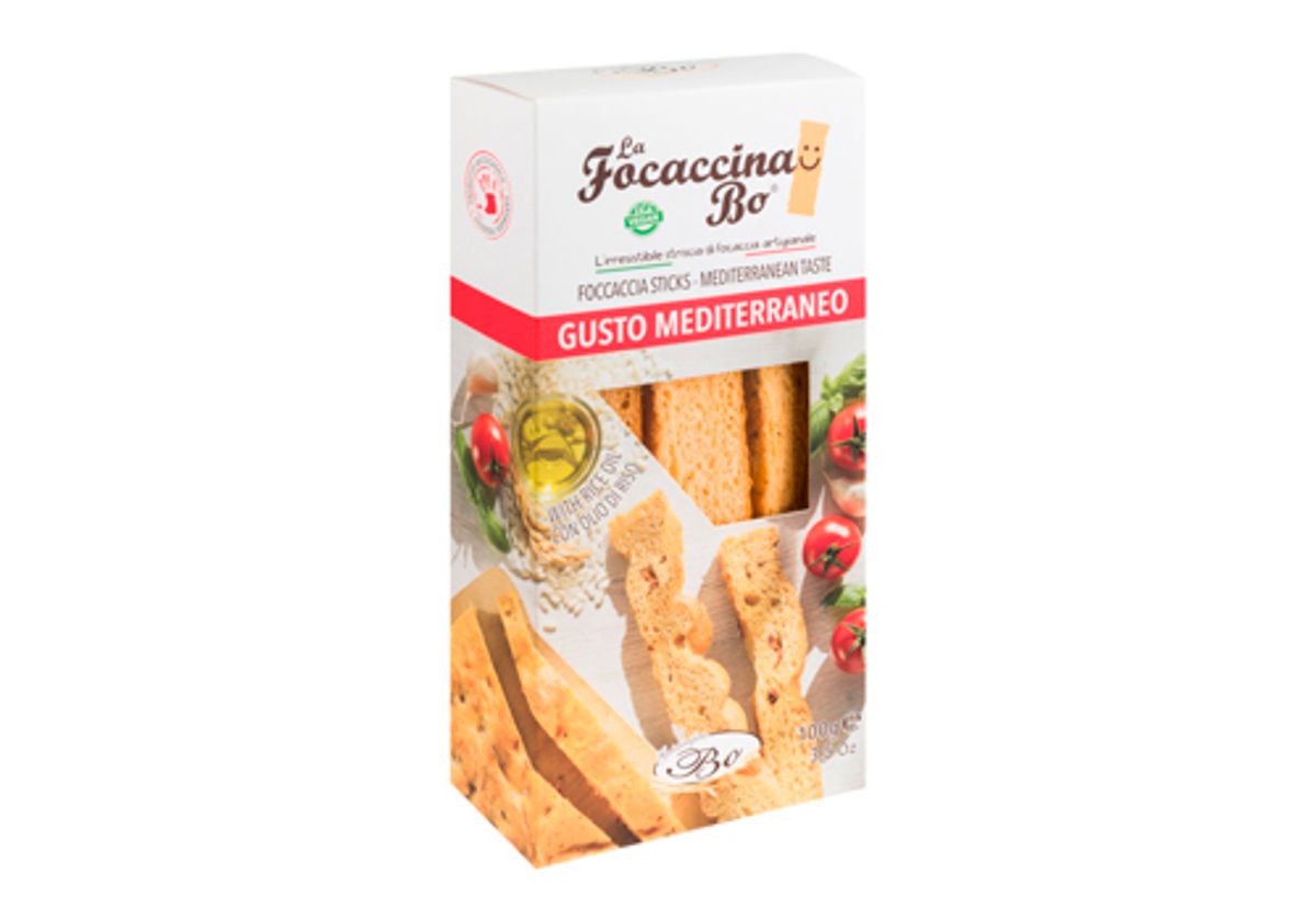 Фокачча Vegan Средиземноморская "Grissinificio Bo", 100г