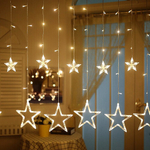 Гирлянда-занавес Звезды прозрачные