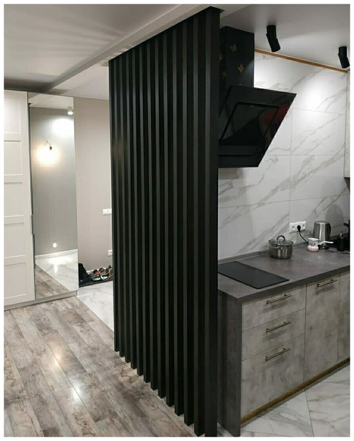 Реечная перегородка из Сосны 40х60мм