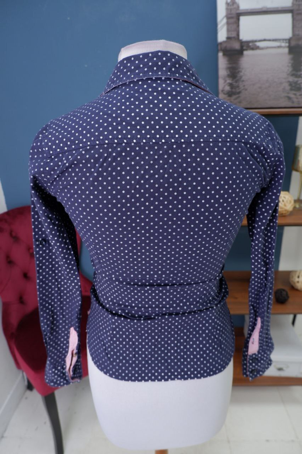 Рубашка Rubin в горошек 46 размер