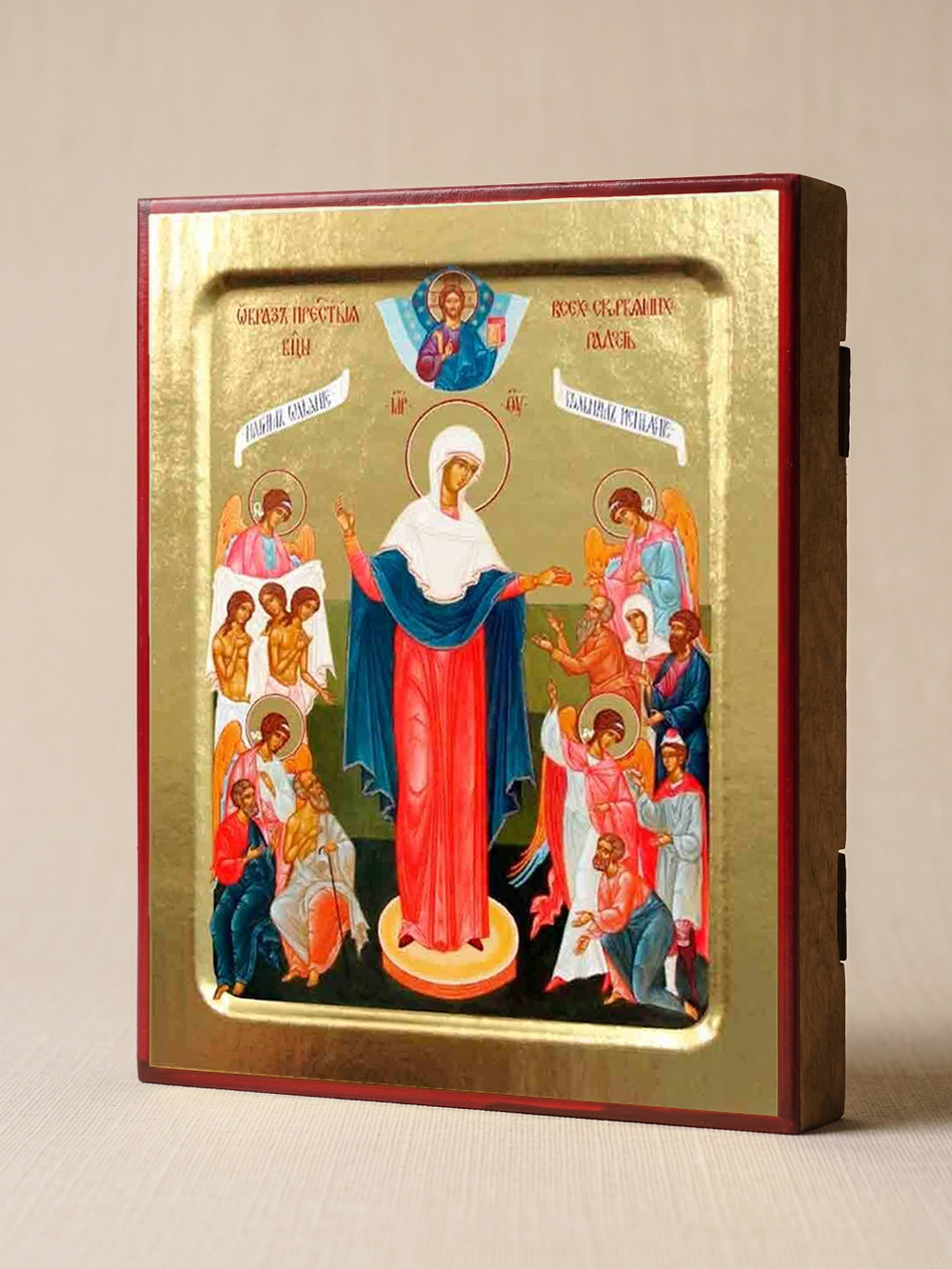 Икона Пресвятой Богородицы, Всех Скорбящих Радость на дереве: 125 х 160 (Синопсисъ)