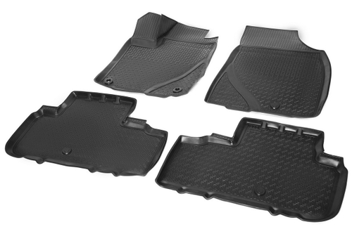 Коврики в салон автомобиля Rival для Toyota Highlander U50 2013-2020, полиуретан, с крепежом, 4 части, 15703001