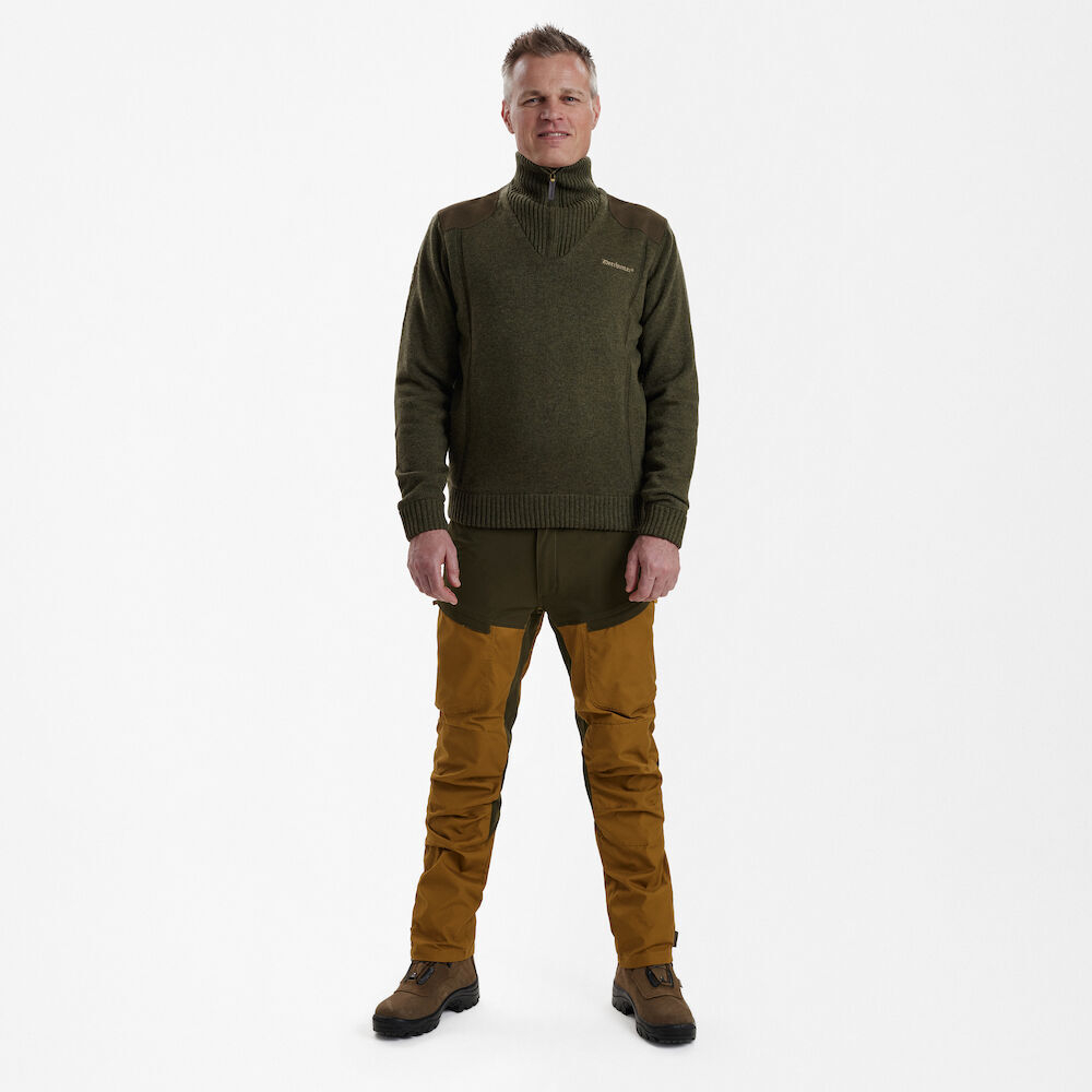Свитер Deerhunter Carlisle Knit with Stormliner® (356 Green Melange)