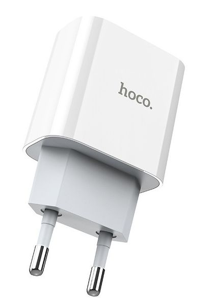 Адаптер питания Hoco C76A Speed source PD+QC 3.0 charger (USB-C: 5V max 3.0A/20Вт) Белый