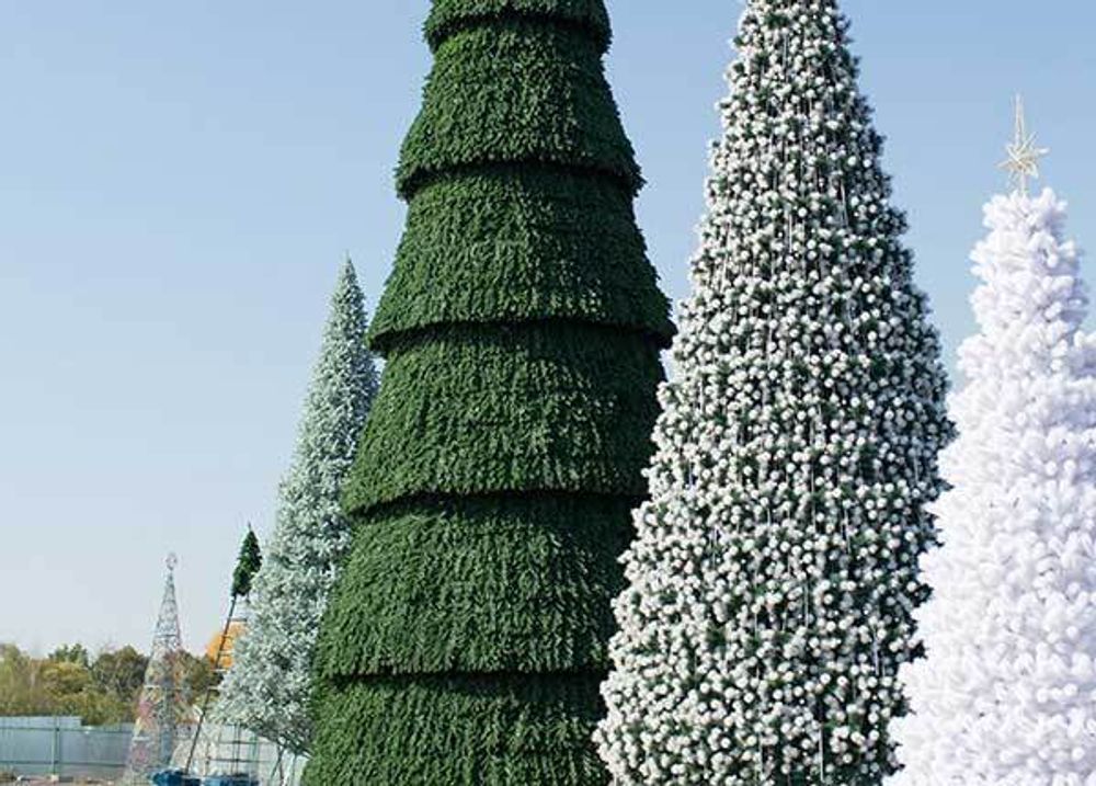 Уличная елка сегментная "Сибирская" (пвх) 14 м