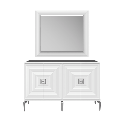 Зеркало "Алия" серебро