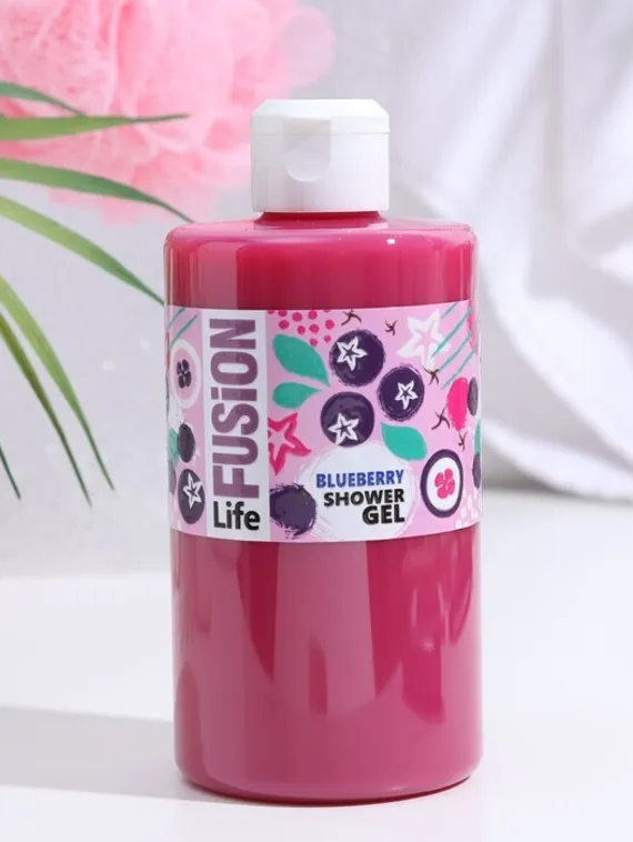 Гель для душа Life Fusion "Черника", 460 мл