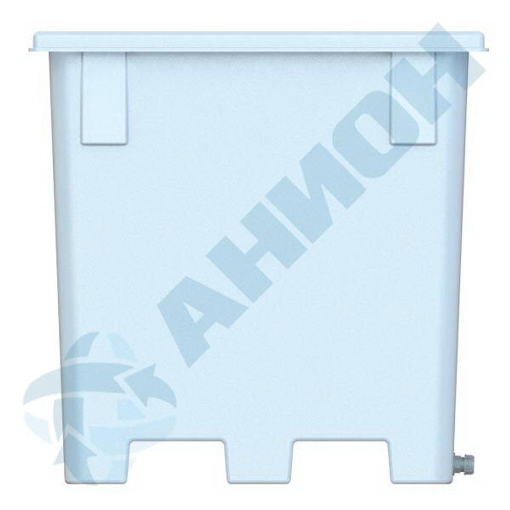 Контейнер 910 л Анион 910 л. прямоугольный (1070x990x1000см;белый) - арт.559514