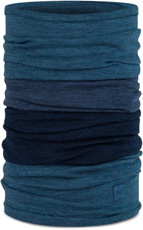 Тонкий шерстяной шарф-труба Buff Merino Move Denim Фото 1