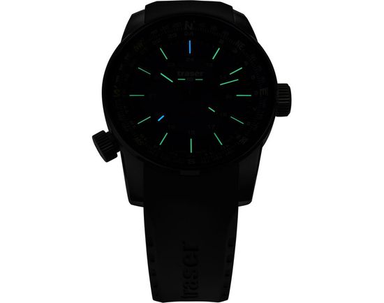 Швейцарские тактические часы Traser P68 Pathfinder Gmt Blue 109743