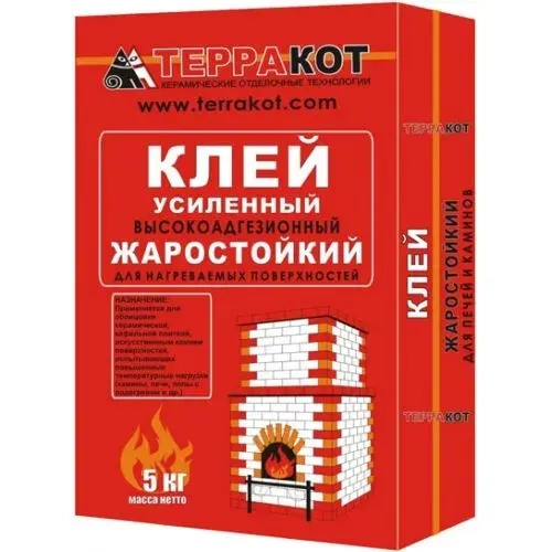 Клей усиленный "Терракот" жаростойкий, 5 кг