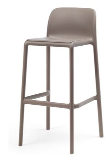 Стул пластиковый барный Faro тортора Италия