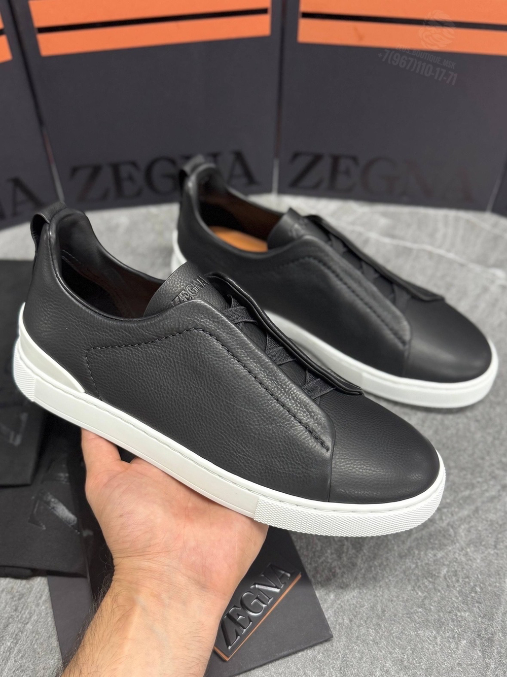 Кеды Zegna Triple Stitch
