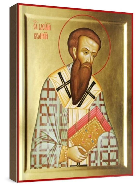Василий Великий (рукописная икона)