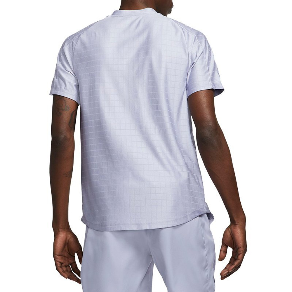 Мужское поло теннисное Nike Court Dri-Fit Advantage Polo - indigo haze/indigo haze/white