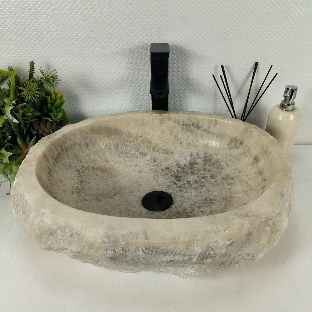 Раковина из оникса Erozy Grey EO-64541 52*42*15 0156