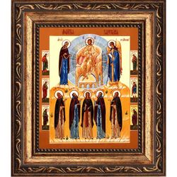 Молитва задержания. Икона на холсте.