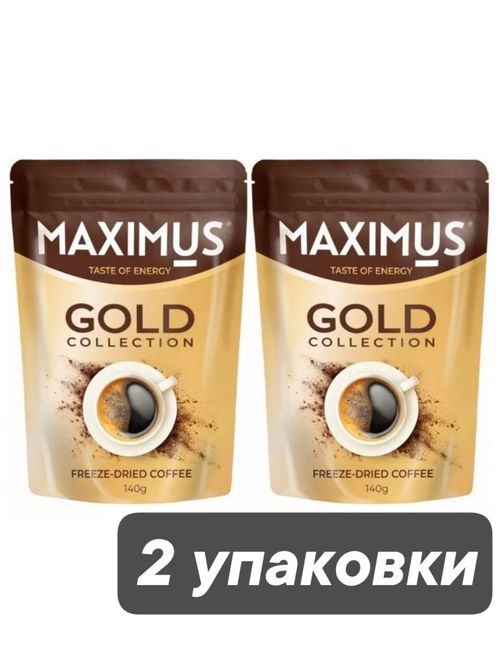 Кофе растворимый Maximus Gold 140 г x 2 шт
