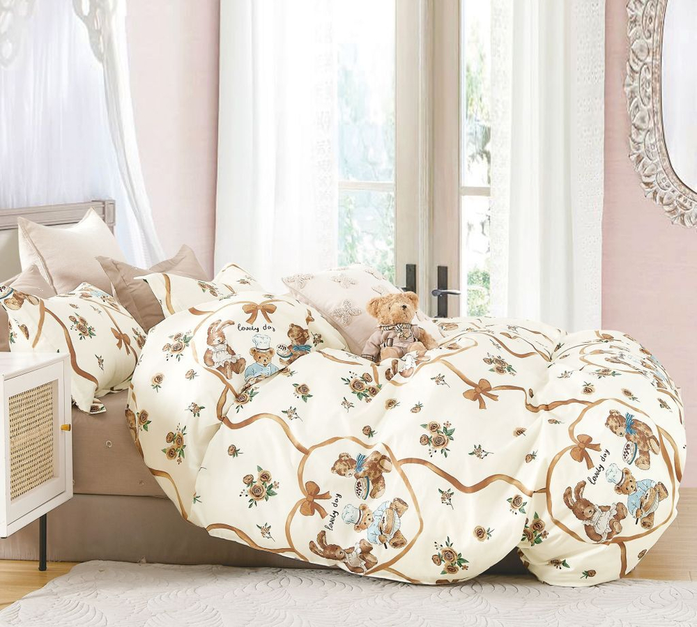 Постельное белье 1.5 спальное Asabella 1990-4XS