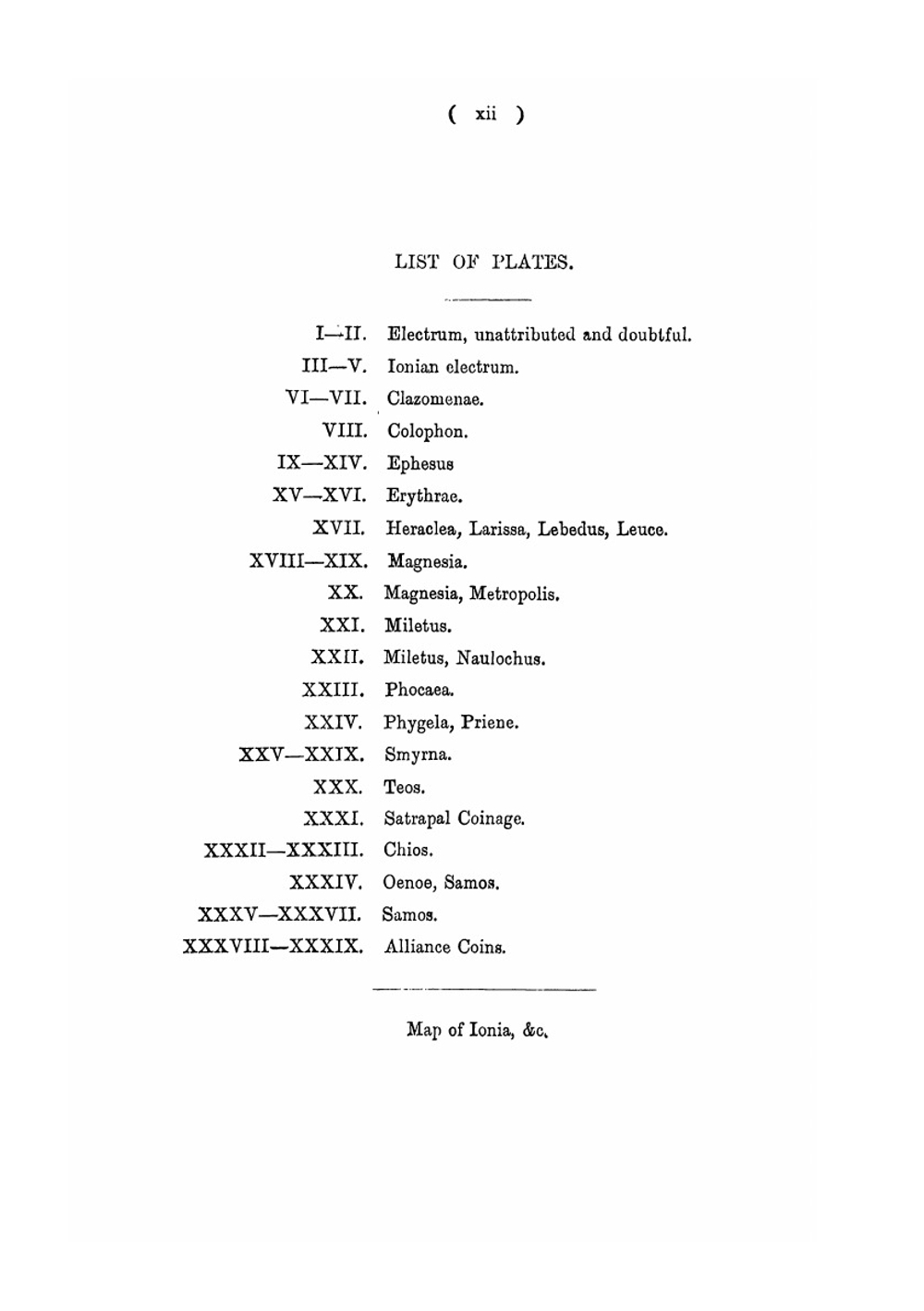 Catalogue of the Greek Coins of Ionia | British Museum. Dept. of Coins and Medals; Barclay Vincent Head