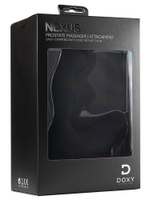 Черная насадка на вибратор Doxy для массажа простаты Prostate Massager