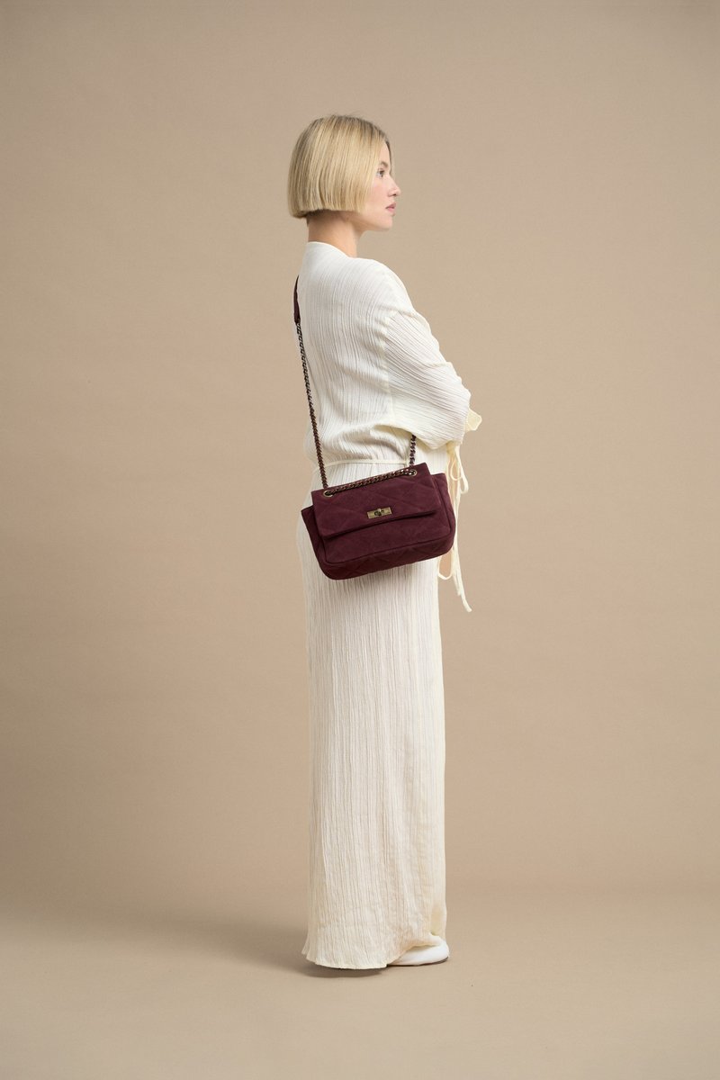 KELLY S марсала из замши