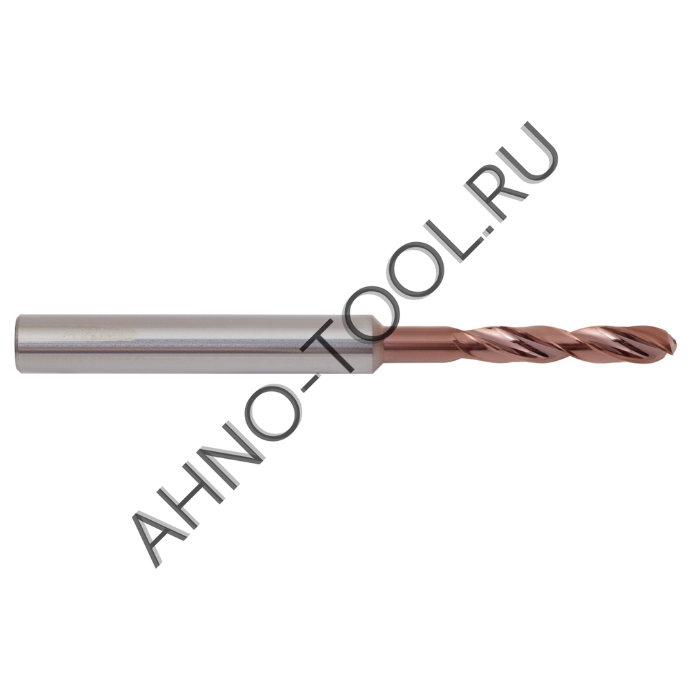 Сверло  3.6мм  твердосплавное 3D без подвода СОЖ. SP-X800030360 VHM AHNO по стали, чугуну, нерж. и ж