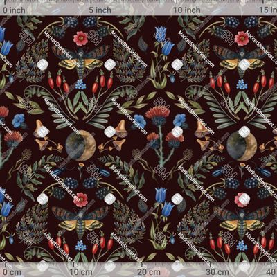 Дамаск темно красный фон by g.sm.art 545 DPI