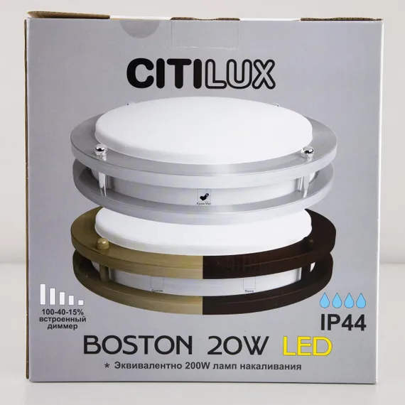 CL709201N Бостон Хром Мат. Св-к Накл. LED 20W*4000K