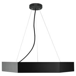Светильник LED ЭРА Geometria SPO-121-B-40K-038 Hexagon 38Вт 4000K 4000Лм IP40 600*80 черный подвесной драйвер внутри | Декоративные светильники Geometria